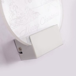 Applique da parete a filo moderna contemporanea in metallo con LED