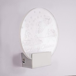 Applique da parete a filo moderna contemporanea in metallo con LED