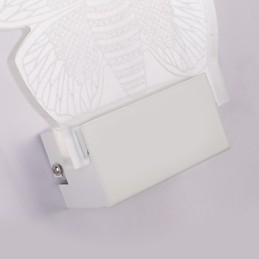 Applique da parete a filo moderna contemporanea in metallo con lampadina LED
