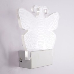 Applique da parete a filo moderna contemporanea in metallo con lampadina LED