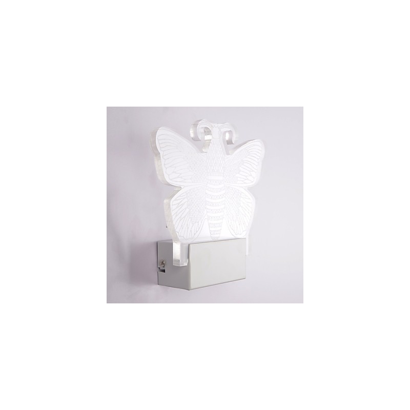 Applique da parete a filo moderna contemporanea in metallo con lampadina LED