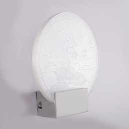Applique da parete a filo moderna in metallo con LED