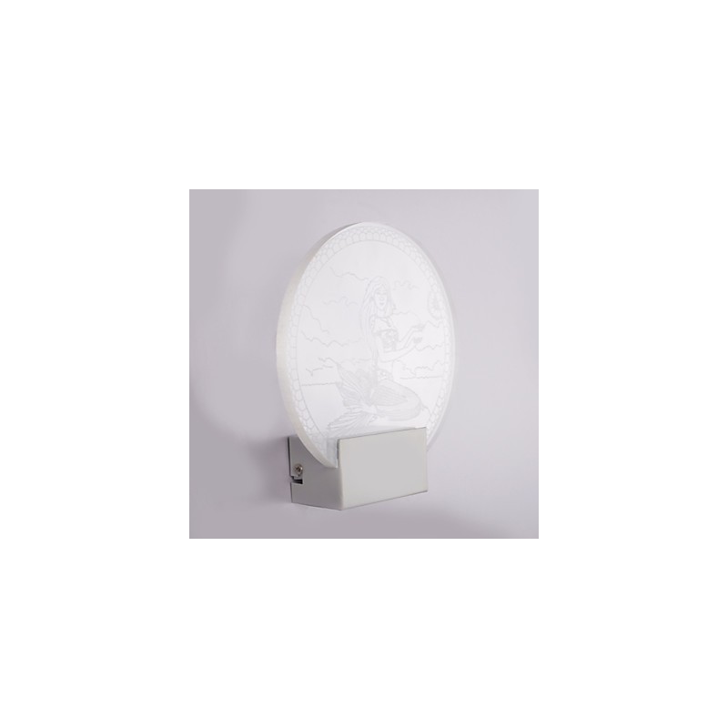 Applique da parete a filo moderna in metallo con LED