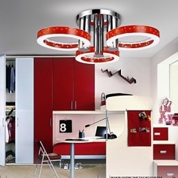 Plafoniera rotonda a filo in acrilico con LED SMD