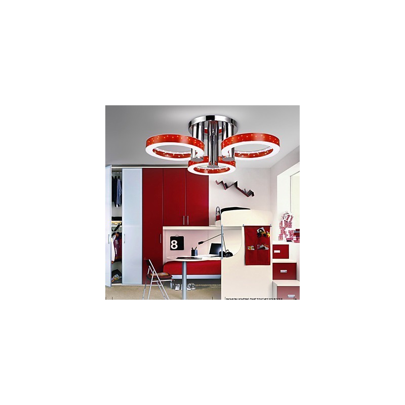 Plafoniera rotonda a filo in acrilico con LED SMD
