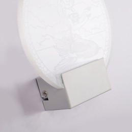 Applique da parete a filo moderna in metallo con LED