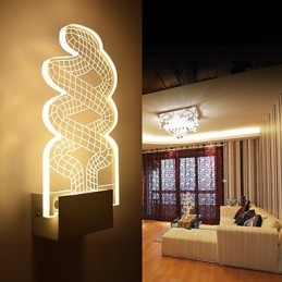 Applique da parete a filo LED moderna in metallo