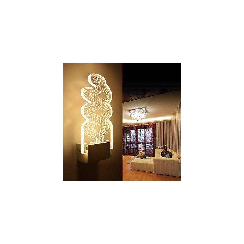 Applique da parete a filo LED moderna in metallo