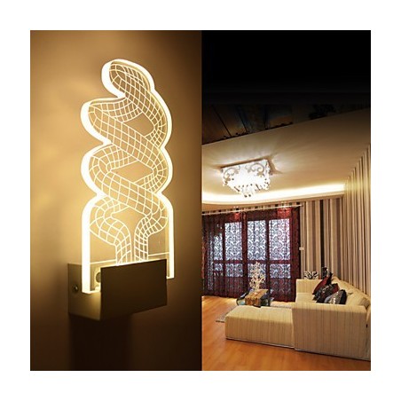 Applique da parete a filo LED moderna in metallo