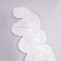 Applique da parete a filo LED moderna in metallo