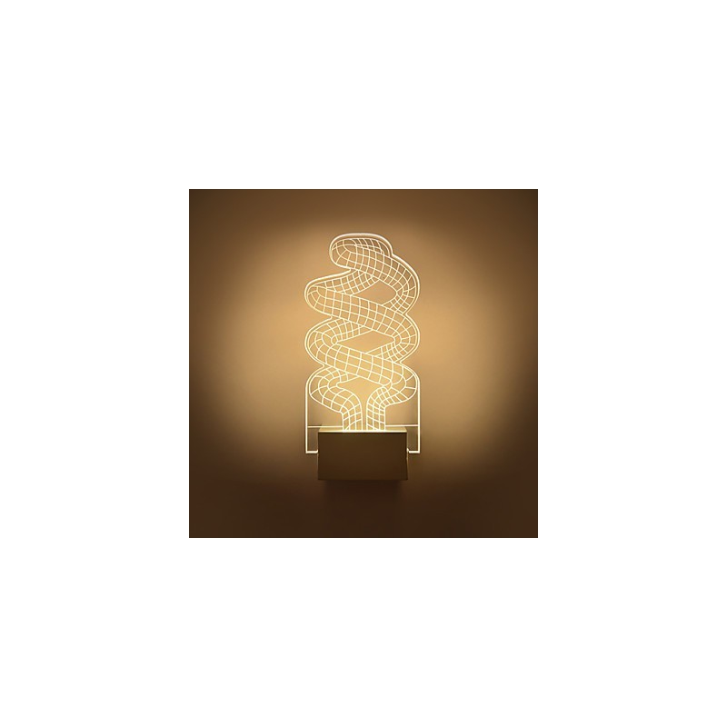 Applique da parete a filo LED moderna in metallo