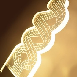 Applique da parete a filo LED moderna in metallo
