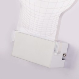 Applique da parete a filo LED moderna in metallo