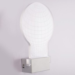 Applique da parete a filo LED moderna in metallo