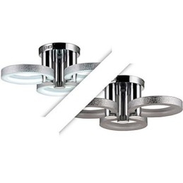 Plafoniera rotonda a filo in acrilico con LED SMD