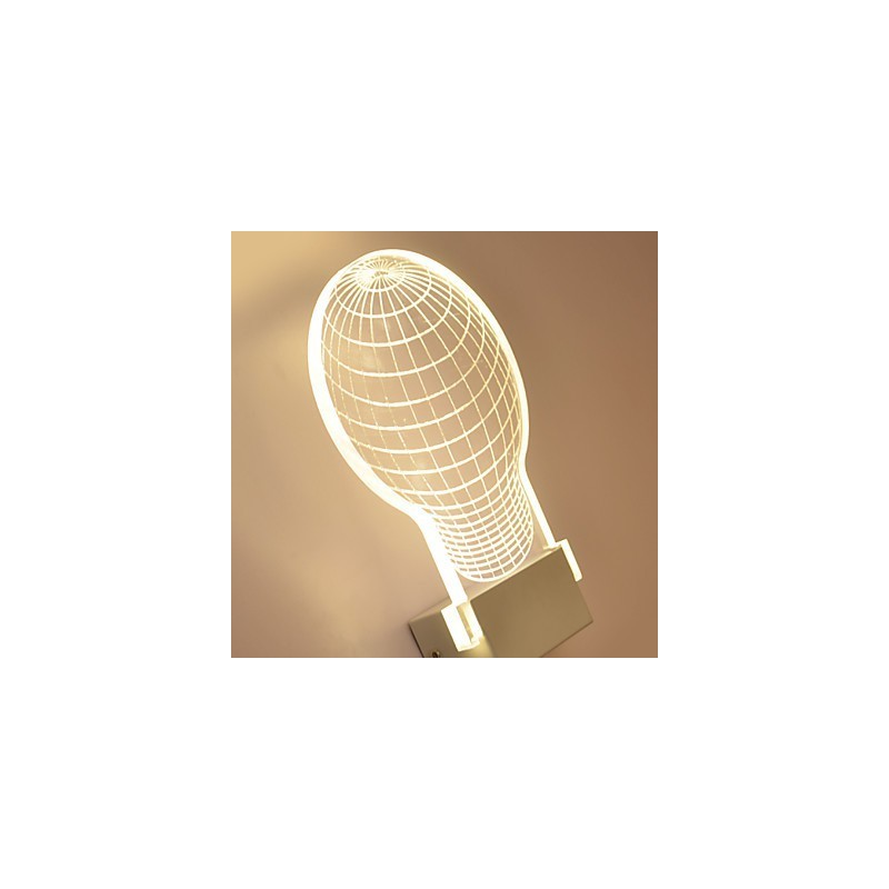 Applique da parete a filo LED moderna in metallo