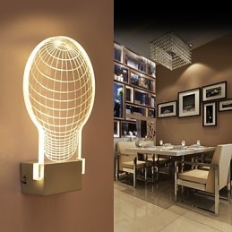 Applique da parete a filo LED moderna in metallo