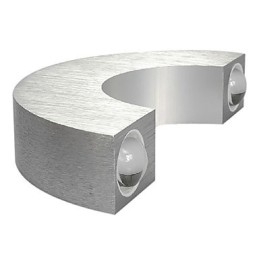 Applique da parete a filo LED mini moderna contemporanea in metallo argentato