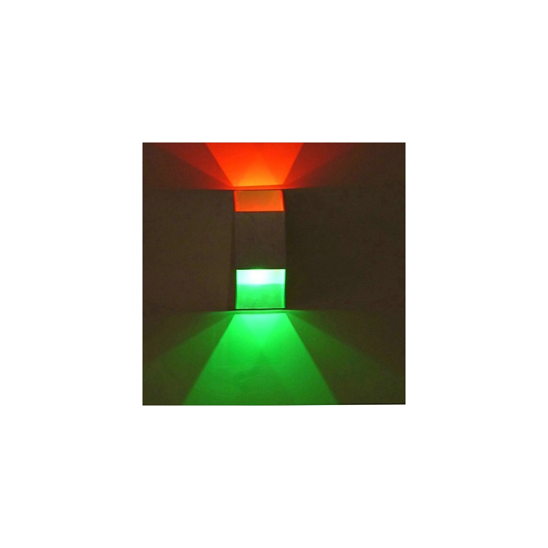 Applique da parete LED a filo barra creativa trapezoidale doppia in metallo