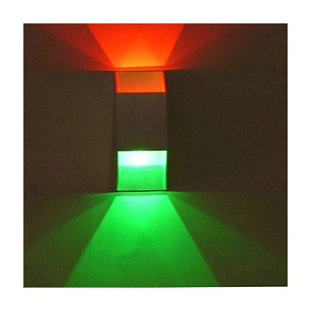 Applique da parete LED a filo barra creativa trapezoidale doppia in metallo