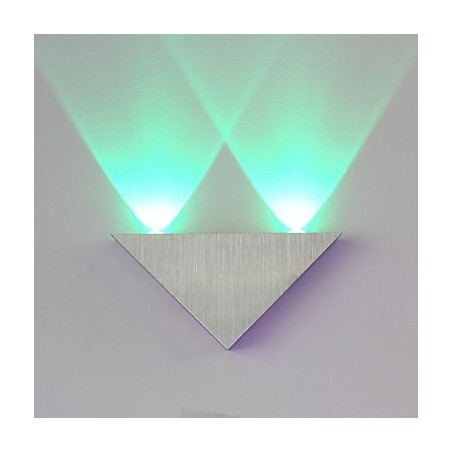 Applique da parete LED integrato moderna in metallo spazzolato verde