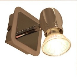 Applique da bagno cromata moderna GU10 3W