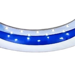 Plafoniera rotonda a filo in acrilico con LED SMD