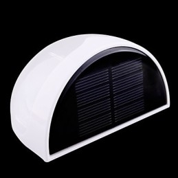 Applique da parete solare impermeabile IP55 bianca e nera