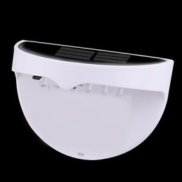 Applique da parete solare impermeabile IP55 bianca e nera