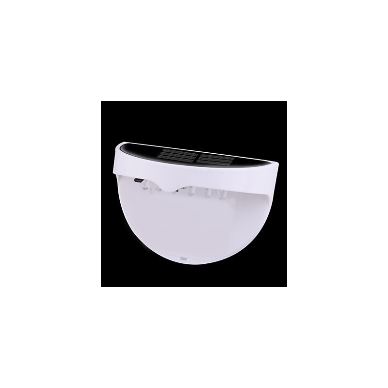 Applique da parete solare impermeabile IP55 bianca e nera