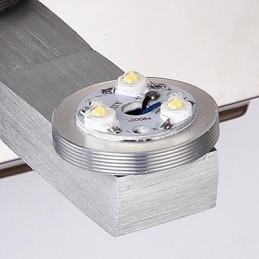 Applique da parete mini Artistico 1 luce in acciaio inox cromo con stelle