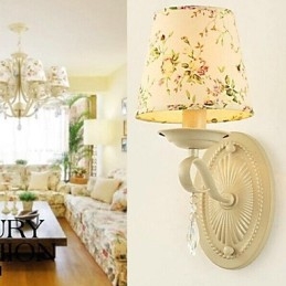 Applique da parete moderna contemporanea in cristallo e metallo 32 cm