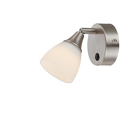 Applique da parete LED integrato moderna contemporanea nichel metallo