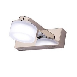 Applique da parete LED moderna contemporanea in metallo cromo