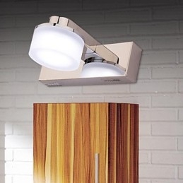 Applique da parete LED moderna contemporanea in metallo cromo