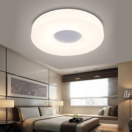 Plafoniera rotonda a filo LED 12W in metallo e acrilico bianco