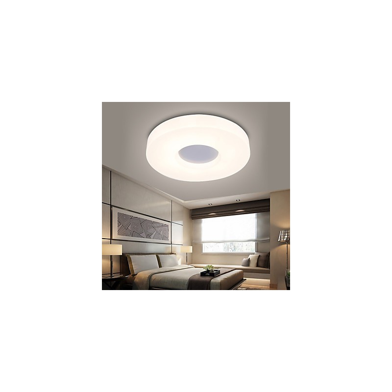 Plafoniera rotonda a filo LED 12W in metallo e acrilico bianco