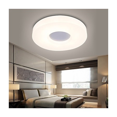 Plafoniera rotonda a filo LED 12W in metallo e acrilico bianco