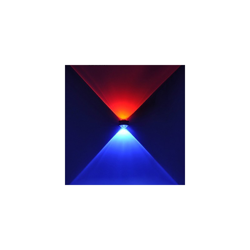 Applique da parete a filo moderna contemporanea in metallo anodizzato LED