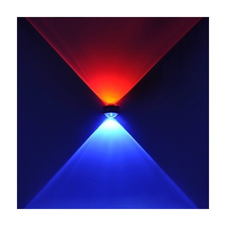 Applique da parete a filo moderna contemporanea in metallo anodizzato LED