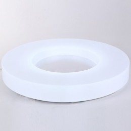 Plafoniera rotonda a filo LED 12W in metallo e acrilico bianco