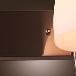 Applique da parete a 2 luci con paralume bianco