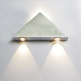Applique da parete a filo moderna contemporanea in metallo bianco con LED integrato