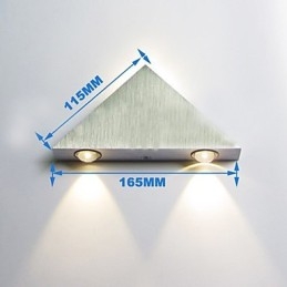 Applique da parete a filo moderna contemporanea in metallo bianco con LED integrato