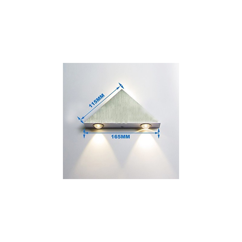 Applique da parete a filo moderna contemporanea in metallo bianco con LED integrato