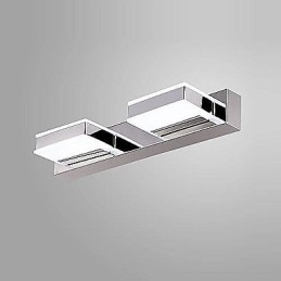 Applique da parete LED moderna in metallo per bagno, luce verso l'alto