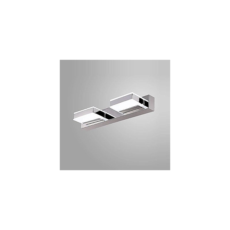 Applique da parete LED moderna in metallo per bagno, luce verso l'alto