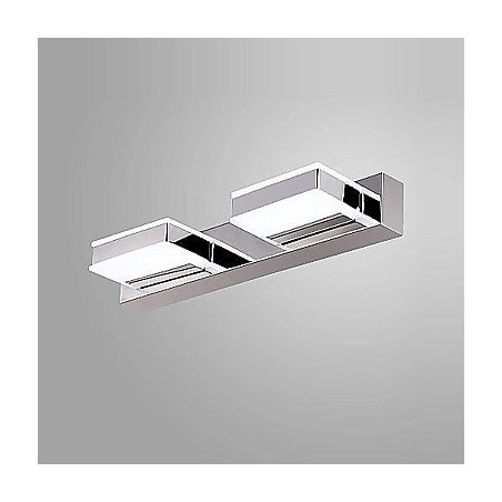 Applique da parete LED moderna in metallo per bagno, luce verso l'alto