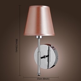 Applique da parete moderna cromo luce verso l'alto E12/E14