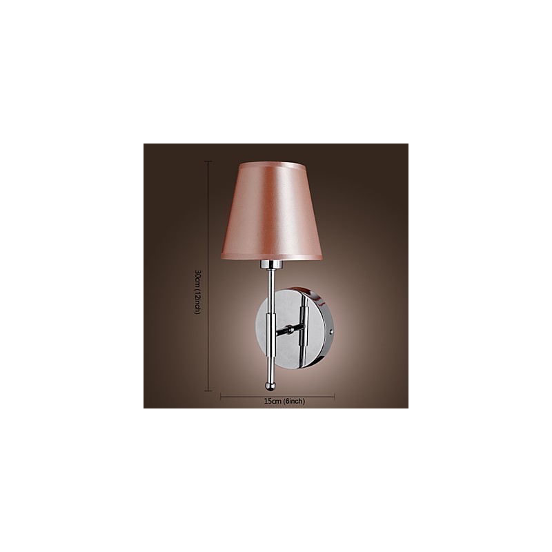 Applique da parete moderna cromo luce verso l'alto E12/E14
